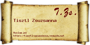 Tisztl Zsuzsanna névjegykártya